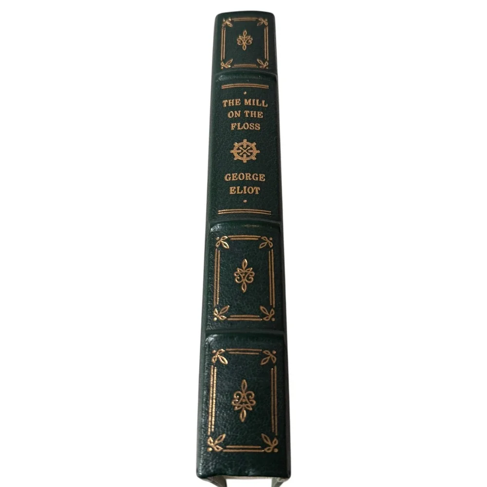 VTG George Eliot The Mill on‎ the Floss Franklin Library 1981 Green Leather Book